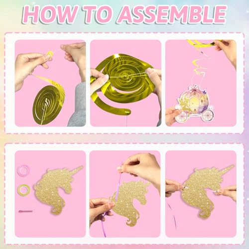 Princess Birthday Decorations Set - 35PCS for 4th Birthday