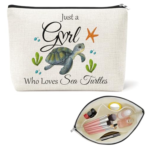 Sea Turtle Makeup Bag Travel Cosmetic Pouch for Women