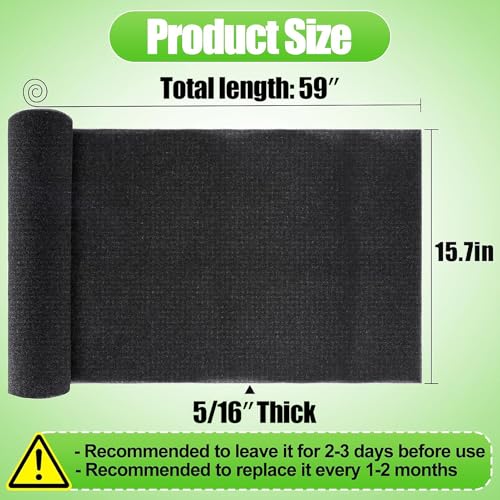 MADHOLLY Cut-to-Fit Air Conditioner Filter Pad - 15.7" x 59" x 0.3" Washable