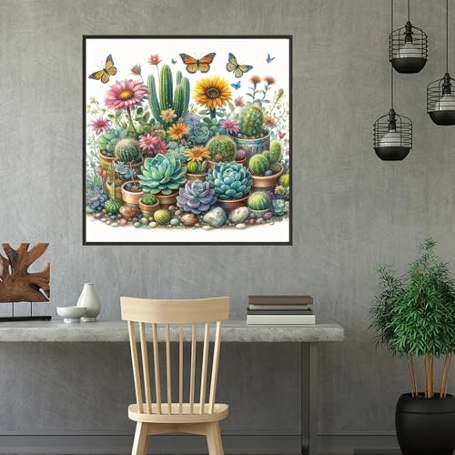 5D Succulent Diamond Painting Kit for Adults – Cactus Art & Decor
