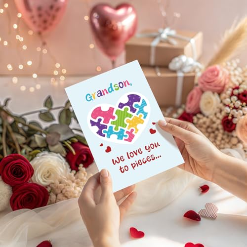 Funny Valentine's Day Card for Grandson from Grandparents
