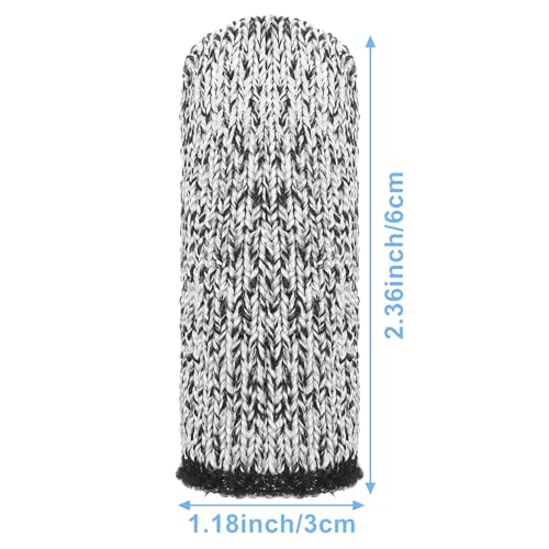 60 Pcs Breathable Cut Resistant Finger Cots Reusable Durable Non Slip Finger Thumb Protector Fingertip Covers Cut Resistant Fingertip Protectors for Kitchen Food Cutting Sculpture Work Supplies