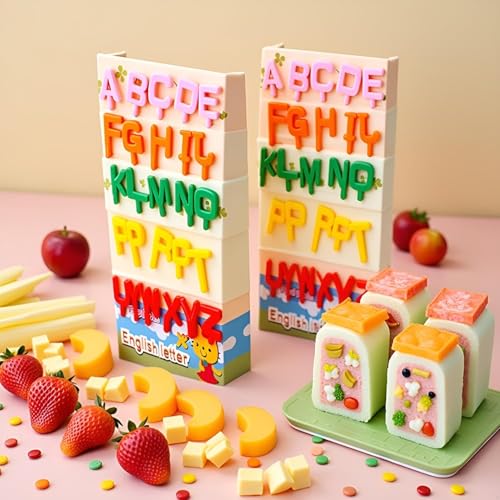 26-Piece Alphabet Food Picks & Fruit Forks for Bento Boxes