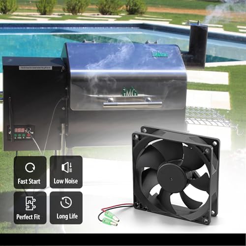 FlameEngine 12V Combustion Fan Blower Motor for Green Mountain Grill Davy Crockett & Trek