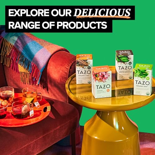 TAZO Organic Refresh Mint Herbal Tea Bags - Caffeine Free 16 Count