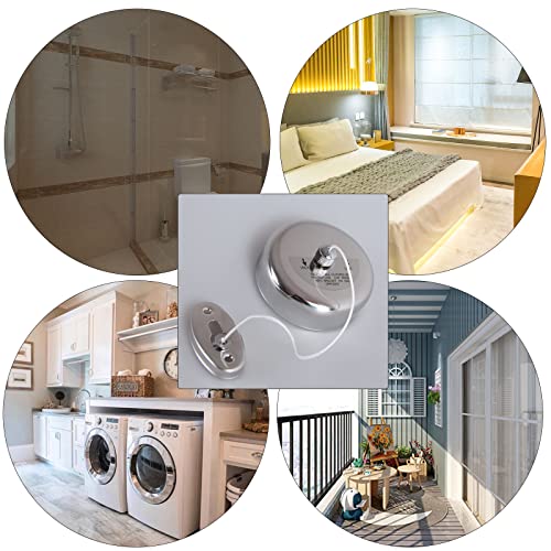 Retractable Clothesline - Durable 304 Stainless Steel for Indoor & Outdoor Use