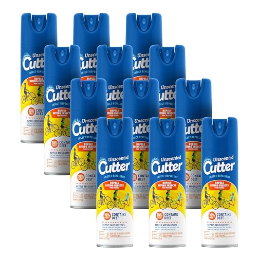 Cutter Unscented Mosquito & Insect Repellent Spray 6oz Pack of 12 - DEET 10%