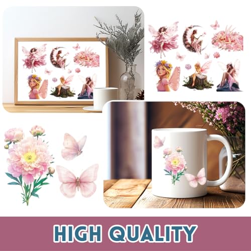 3pcs Vintage Furniture Stickers - Waterproof Elf Design Transfers