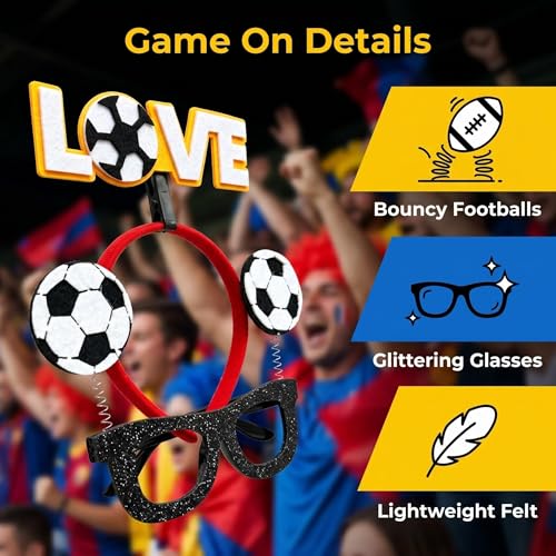 FIFA World Cup Fan Kit - Headband & Glitter Glasses Set