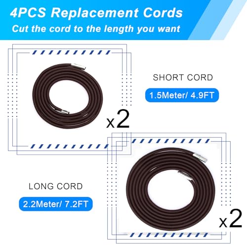 COITEK 4PCS Universal Replacement Cords for Zero Gravity Chairs