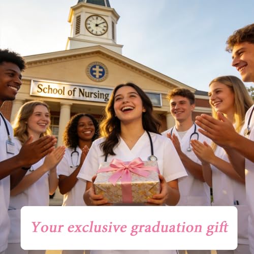 Nurse Graduation Gift Set - Keychain & Card for New Nurses 2026
