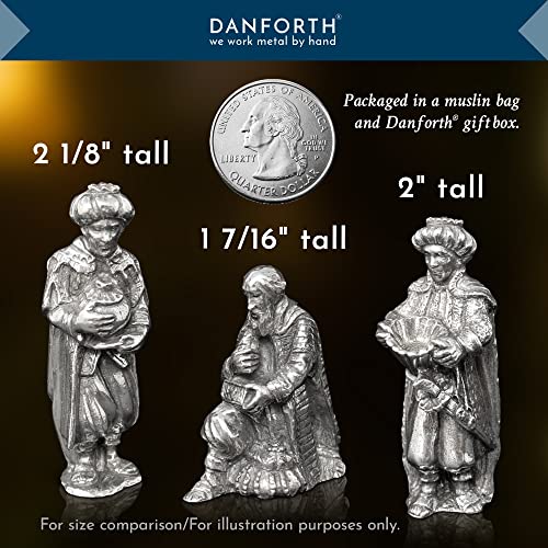 Danforth Pewter Nativity Set - Handcrafted Wisemen Figurines - Made in USA