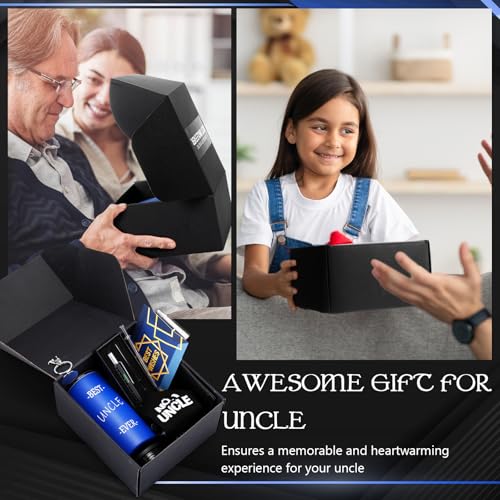 Uncle Gift Set Vivid Style - Insulated Tumbler Socks Keychain Pen Card Holder