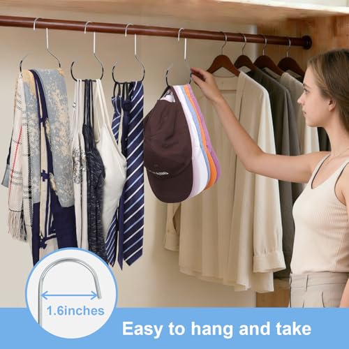 Vigorluck Baseball Hat Organizer for Closet 8 Pack Metal Cap Hangers