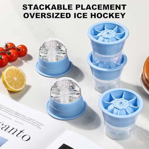 Large 2.5" Ice Ball Maker Mold - Easy Release & Stackable Design for Whiskey & Cocktails