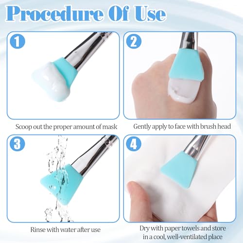 7-Piece Silicone Brush Applicator Kit for Epoxy Resin and Face Masks