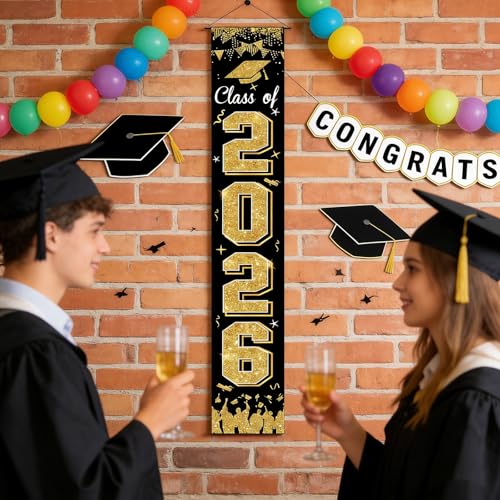 Class of 2026 Graduation Banner - Congrats Grad Outdoor Decor