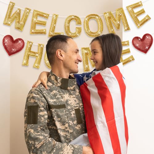 Colorful Rainbow Welcome Home Banner - Pre-strung Felt Garland