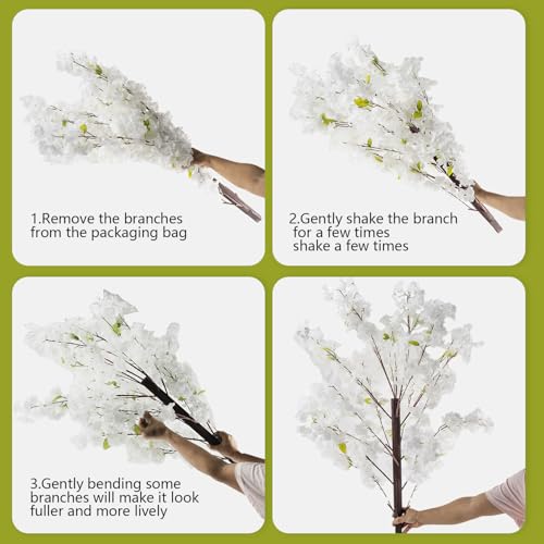 Artificial Cherry Blossom Tree - Handmade Indoor & Outdoor Decor, 4-7ft Sizes