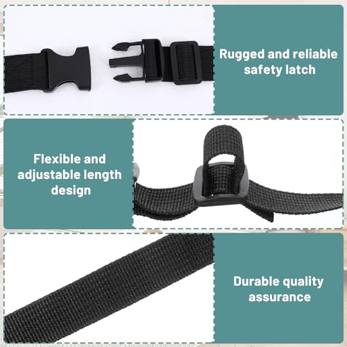 Bremorou Adjustable Mattress Moving Straps - 2 Pack, Heavy Duty Buckles
