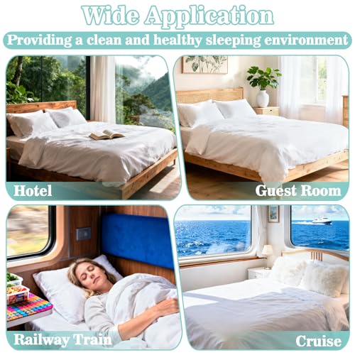 Disposable Queen Size Travel Bed Sheets Set - Breathable & Convenient