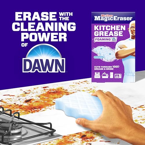 Mr. Clean Magic Eraser Kitchen Grease Foaming Sponge, 6ct