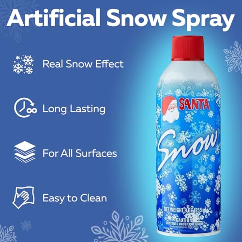 Santa Snow Spray 13oz Artificial Christmas Tree Flocking - 1 Pack