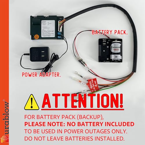 Durablow 3V DC Battery Pack for IPI Gas Fireplace Backup Power