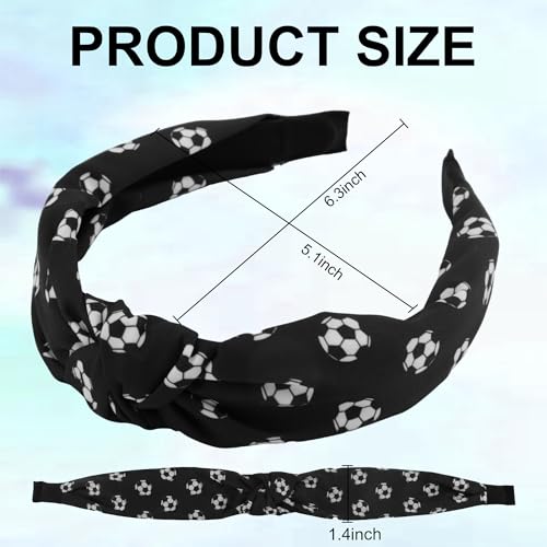Exacoo 2PCS Soccer Headbands for Women and Girls Non-Slip Athletic Sports Headband