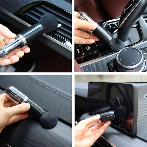 HDongany 4-Pack Microfiber Dusting Brushes for Electronics & Car Interior