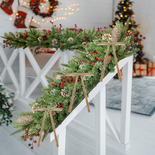 24 Pcs Khaki Velvet Christmas Tree Bows - Elegant Holiday Decor