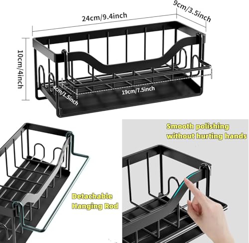 VILCEN Stainless Steel Kitchen Sink Organizer with Drain Tray