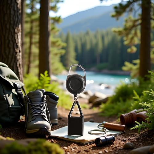 2Pcs Lighter Clip,Retractable Lighter Belt,Anti Lost Retractable Cover,Keychain Belt,Leash For Fishing Hiking,Protective Cover For Camping,Leash