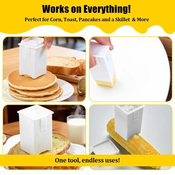 Plastic Butter Spreader Set - 4 Pack for Corn, Toast & Waffles