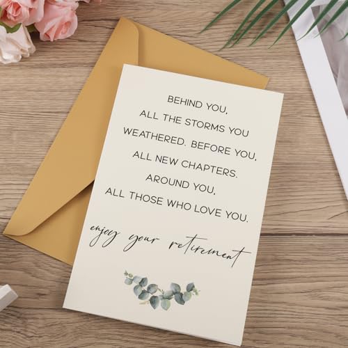 Funny Retirement Card Set with Envelope & Sticker - Penitue