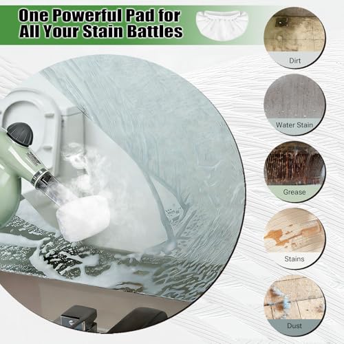 Snowlily 16-Pack Microfiber Cleaning Pads for Handheld Steam Cleaners