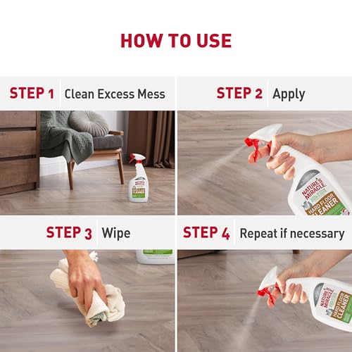 Nature's Miracle Hard Floor Cleaner, Pet Stain & Odor Remover, 24 oz