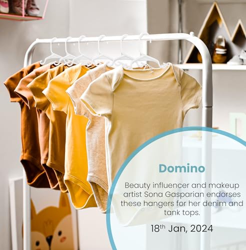 Utopia Home Kids Hangers 60 Pack - 11.5 Inch White Plastic Hangers