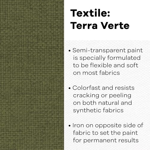 Jacquard Fabric Paint for Clothes - 32 Oz Terre Verte Color