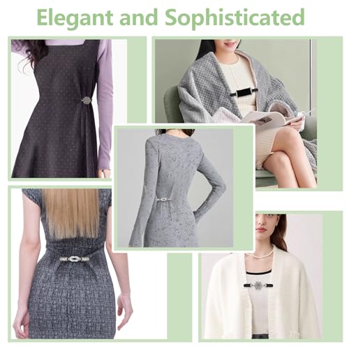 ROPAKED 3-Piece Dress Waist Tightener Clips for Sweaters