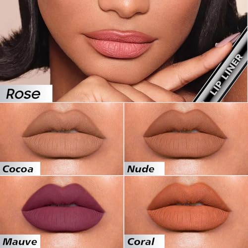 Anguishil Peel Off Lip Liner Stain - Waterproof Rose Lip Stain