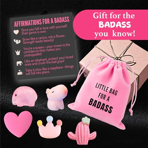 Badass Greeting Card with 5 Resin Charms for Inspiration