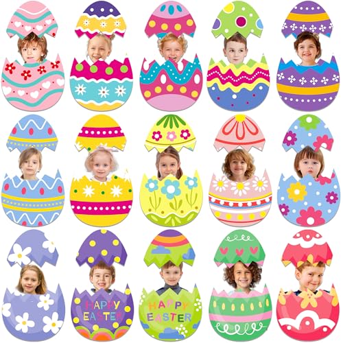 48 Easter Egg Cutouts for Classroom & Spring Party Decor