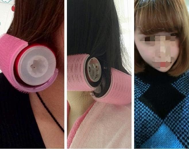Self-Adhesive Hair Rollers and Volume Curlers for Bangs