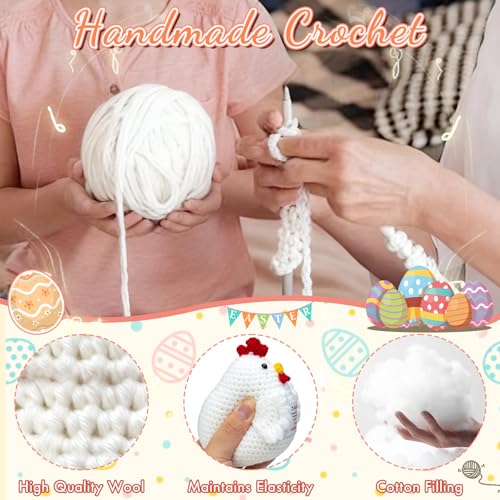 Positive Crochet Chicken Gift for Women - Adorable Fall Keepsake