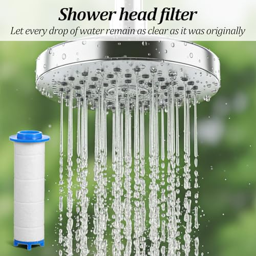 10PCS Universal Shower Head Filter Replacement Cartridges, PP Cotton