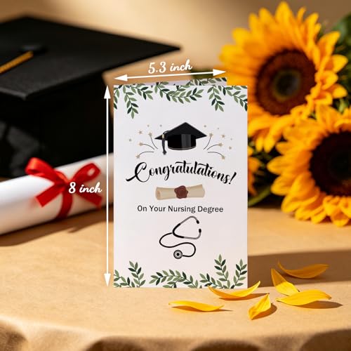 Nursing Degree Graduation Card for New Nurse Graduate - RYYike