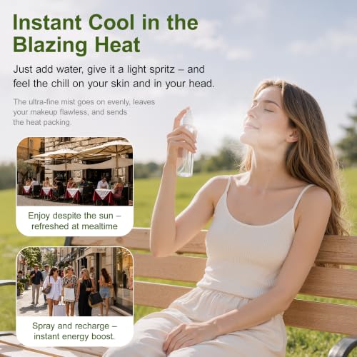DreiWasser 5-Pack 3.4oz Clear Plastic Spray Bottles for Travel and Essential Oils