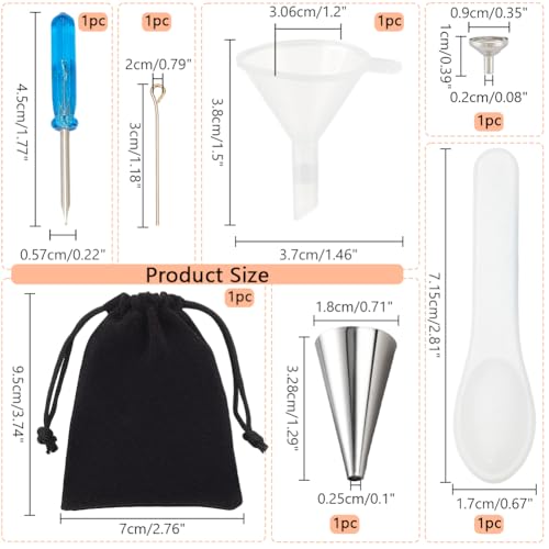 NBEADS Mini Funnel Set for Cremation Jewelry, Urn Ashes Filling & Liquid