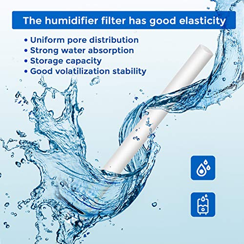 Boao 40 Pack 4 Inch Humidifier Filter Wicks for USB Mini Humidifiers